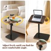 GBACHOOSE Sofa Armrest Tray Table for Couch, TV Tray Table