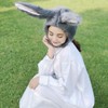 HIPIHOM Easter Bunny Head Cover Easter Festival Cosply Plush Animals