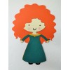 Princess Merida Brave Die Cut Cut Paper Doll Scrapbook Embellishment