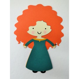 Princess Merida Brave Die Cut Cut Paper Doll Scrapbook Embellishment