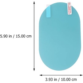 NUOBESTY Película Aislante para Ventanas y Antiniebla para Espejo Retrovisor de Coche, 4 Pares de Adhesivos Protectores de Pet para Espejo Lateral y Trasero
