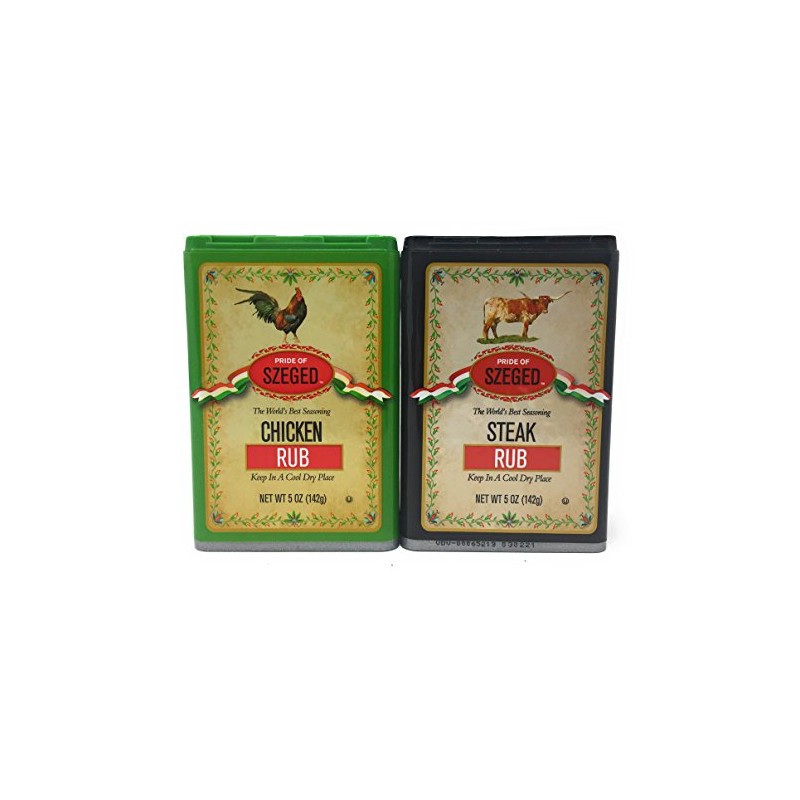 Szeged Combo, Steak & Chicken Rub/Gourmet Rub / 2-5 Oz.