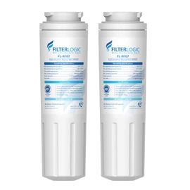 Filterlogic UKF8001 Replacement for Filter 4, Whirlpool EDR4RXD1, Maytag 4396395, UKF8001AXX-200, UKF8001AXX-750, 46-9006, Puriclean II, FMM-2, FL-RF07, Refrigerator Water Filter, Pack of 2