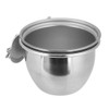 Stainless Steel Parrot Food and Water Coop Cup Bird Feeding