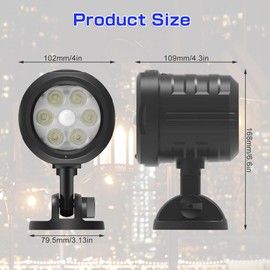 ASOFTY Motion Sensor Outdoor Lights, IP65 Waterproof Ultra Bright Spotlight, Security Light for Outside, Yard, Garage