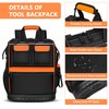 LOKASS Tool Bag Backpack, Heavy Duty Tool Backpacks with Combination