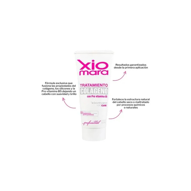 Tratamiento Colageno Para Cabello Extra Dañado Xiomara 200g