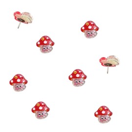 LLHDKF Cute Mushroom thumbtack, Billboard thumbtack, Cork Decorative thumbtack, Used for Classroom, Office, Photo Wall, Whiteboard Decorative Wall Nail, Night Light thumbtack (30 Pcs)