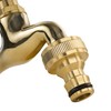 Outdoor Garden bib Tap Victorian Vintage Style Polished Brass 1/2"BSPM
