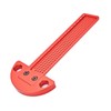 Woodworking T Ruler Aluminum Alloy 0 to 164mm Range 1mm