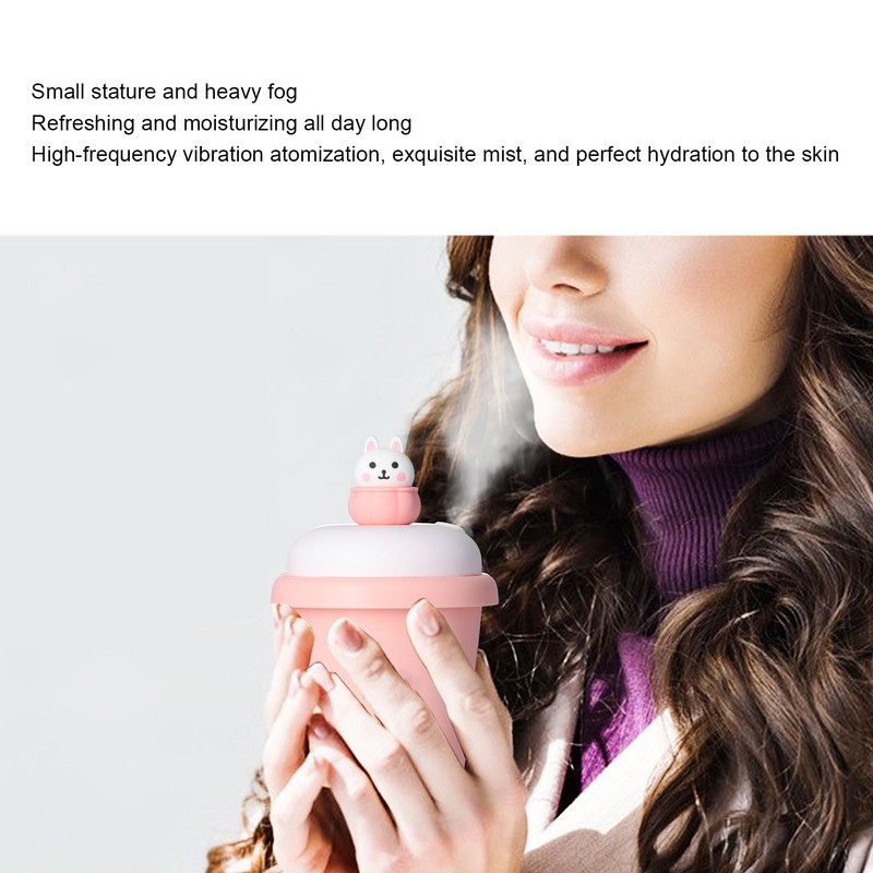 Humidifier Pink Milk Tea Cup Humidifier Small Desktop Bedroom Bedside