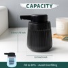 BosilunLife Ceramic Automatic Soap Dispenser,3 Adjustable Levels,Black,10oz