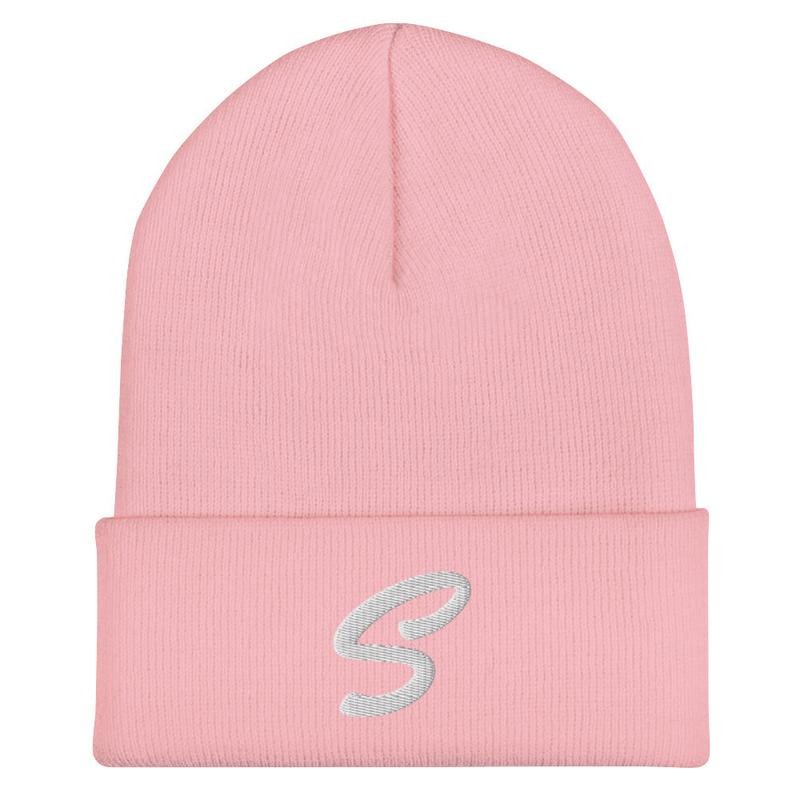 S LOGO Cuffed Beanie - Color: Heather Grey