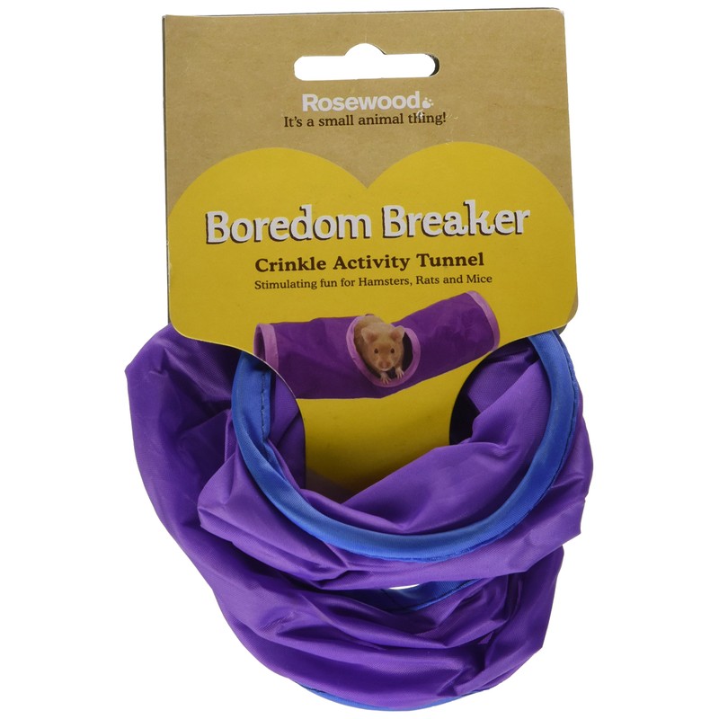 Rosewood Boredom Breaker Small Animal Activity Toy Small Crinkle Tunnel