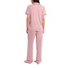 Nicole Miller New York Women's Pajamas 2 Piece Soft Ribbed