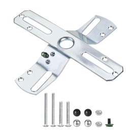sourcing map Light Crossbar Kit 4 Inch Cross-Shaped Mounting Bracket Universal Lighting Fixture with Screws and Nuts