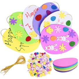 Max Fun 208PCS Easter Foam Stickers Set for Egg Crafts DIY - Kids Decorations Party Favors Supplies