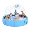 BerrysParadise Foldable Dog Pool with Sprinkler, 87 in Extra Large