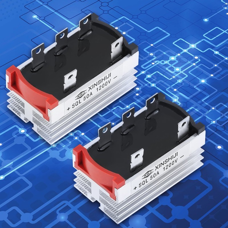 Hilitand 3 Phase Diode Bridge, Bridge Rectifier 2pcs 50A 1200V