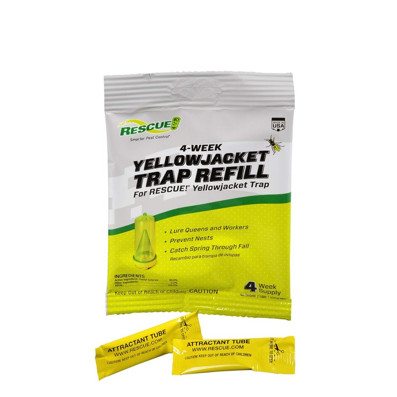 RESCUE! Yellowjacket Attractant Reusable Yellowjacket Traps – 4 Week Supply