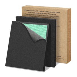 EVALIT Genuine ET066 Air Purifier Replacement Filter for ET066 Air Purifier, Washable HEPA 3-Stage Filtration for Pollen Smoke Pet Hair Dust, Pet Dander Version, 2 Pack+3 Layers Filtration