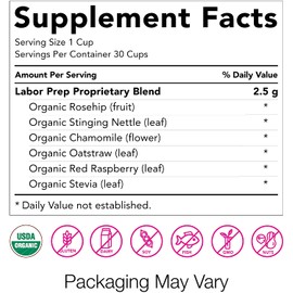 Pink Stork Labor Prep Tea: Sweet Floral, Red Raspberry Leaf Tea, Labor and Delivery + Postpartum Essentials, 30 Cups