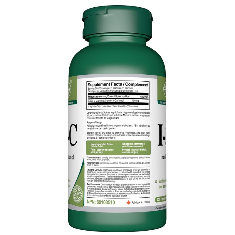 VORST Indole 3 Carbinol (I3C) 400mg 120 Vegan Capsules |