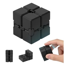 Cubo Anti Estrés Infinito | Infinity Cube Fidget para Ansiedad y Estrés | Juguete Sensorial Que Mejora la Concentración | Adultos y Niños | Tamaño Bolsillo