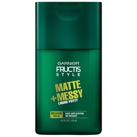 Garnier Fructis Style Matte & Messy Liquid Hair Putty for Men, 4.2 Ounce