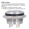 5Pcs Momentary Push Button Switch Metal Auto Reset Ultra Thin