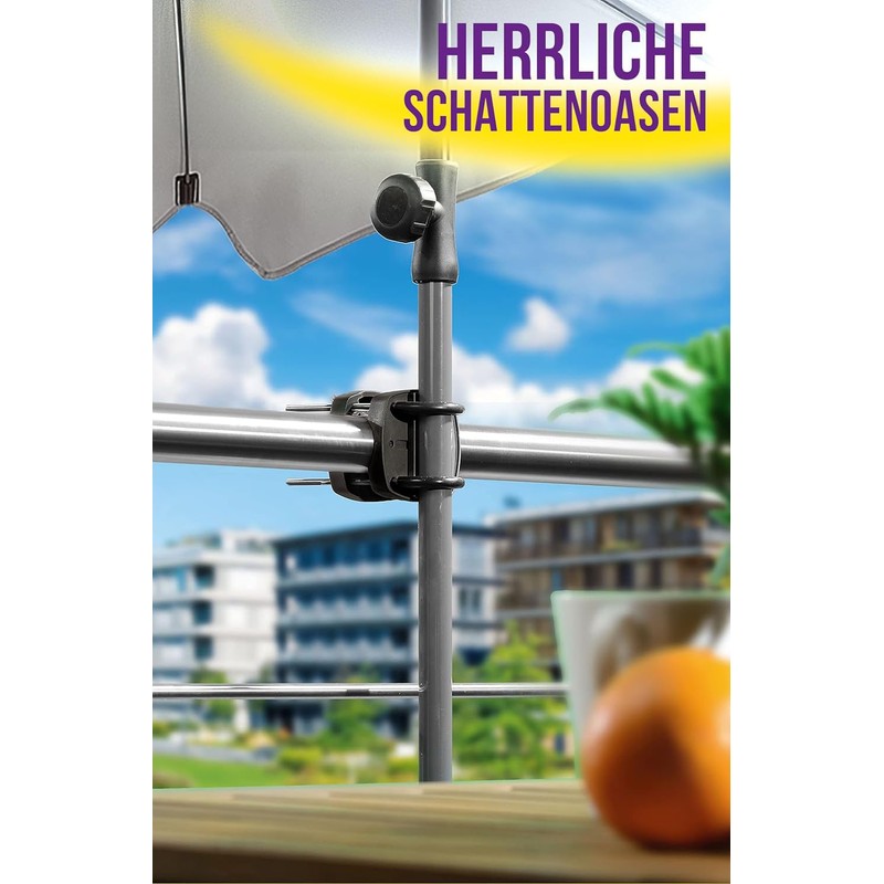 4happy Parasol Holder Balcony Railing Compact Parasol Holder Balcony Replaces