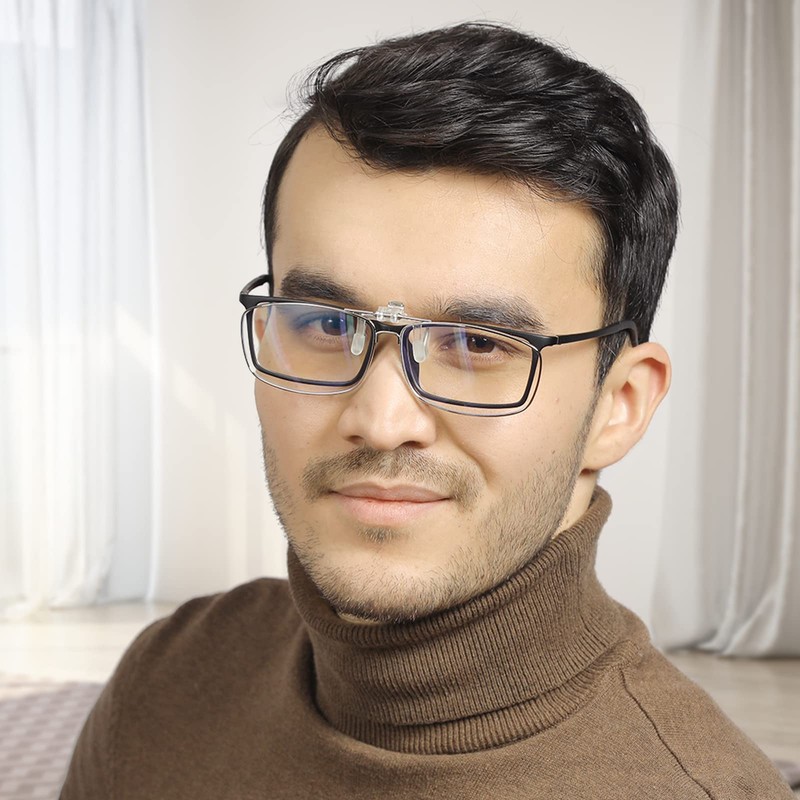 LUFF Reading Glasses Clip Anti-blue light Magnifying Glass Portable Clips(3.0X)