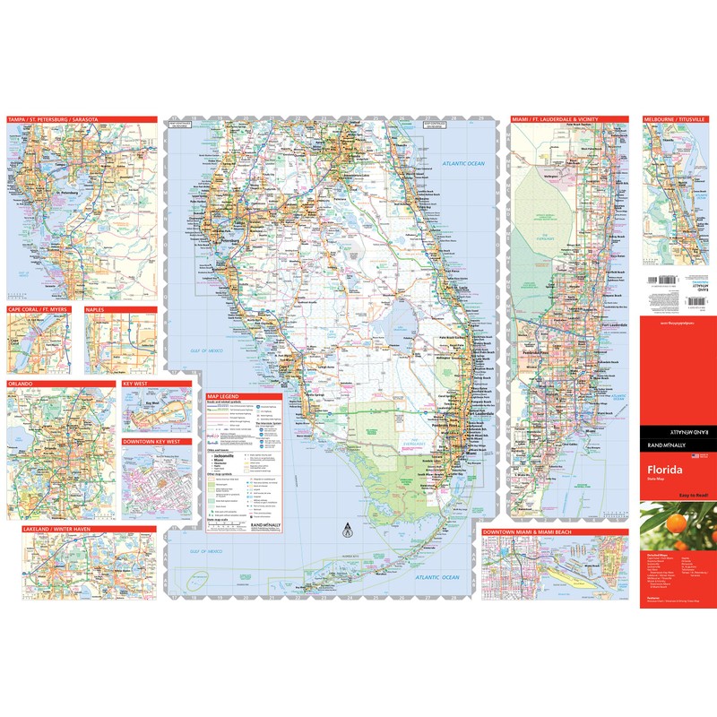 Rand McNally Easy to Read: Florida State Map