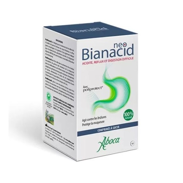 Aboca Neo Bianacid for Gastroesophageal Mucosal Acidity & Reflux, 45