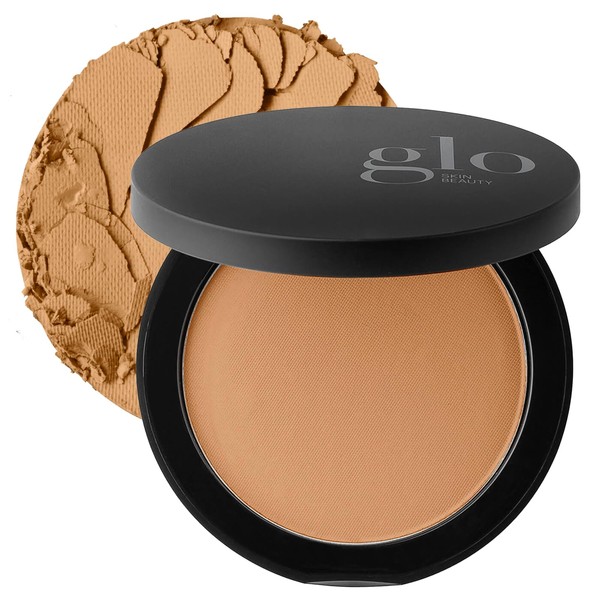 Glo Skin Beauty Pressed Base Powder Foundation Makeup (Tawny Light) - Flawless Coverage for a Radiant Natural, Second-Skin Finish