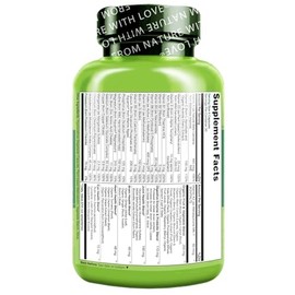 NATURELO Whole Food Multivitamin for Women 50+ (Iron Free) with Vitamins, Minerals, & Organic Extracts - Supplement for Post Menopausal Women Over 50 - No GMO - 120 Vegan Capsules