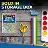 175pk Coloured Paper Clips 28mm in Storage Box | Small
