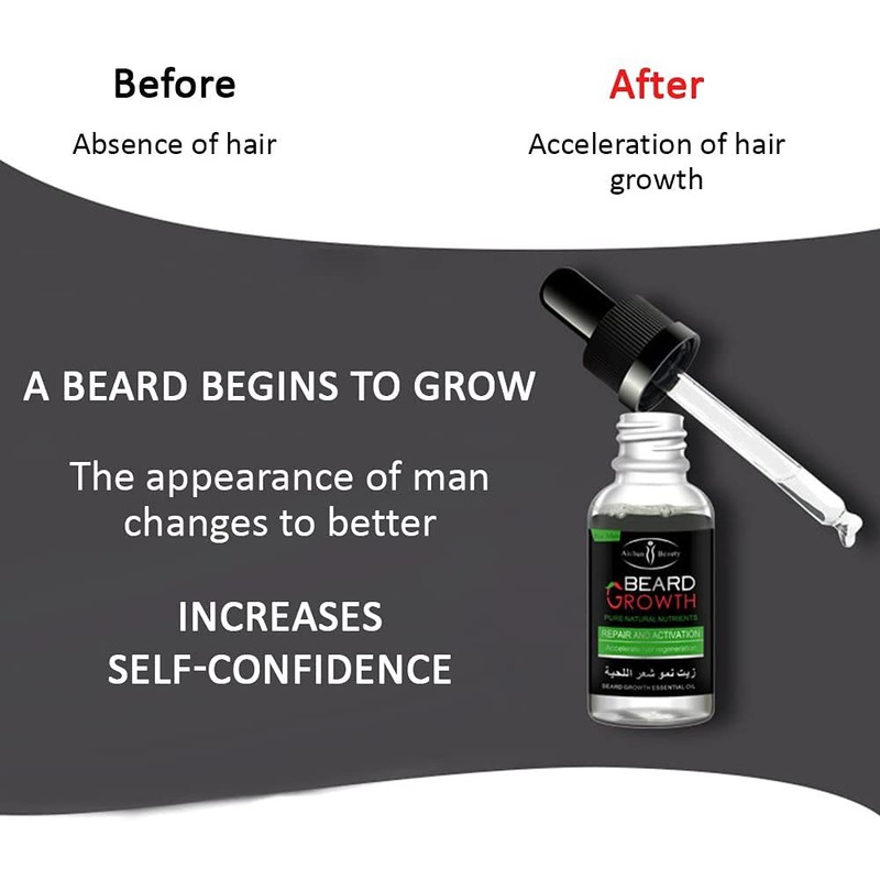 Aichun Beauty Beard Hair Growth Pure Natural Nutrients Skin Cleansing