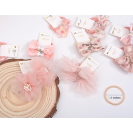 BIANHUAN Children's Hair Rubber for Babies, Kids, Girls, Toddlers, Children's Hair Clips, Elastic Color Rubber, Baby Hairband, Cute, Baby Hair Band, Accessories, Set of 20, Hair Accessories, Ribbon,