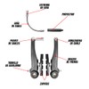 ALTREGO Frenos Bicicleta V-Brake de Acero Plastificado, Juego Completo