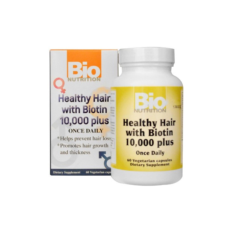 Healthy Hair with Biotin 60 Veg Caps - 10mg