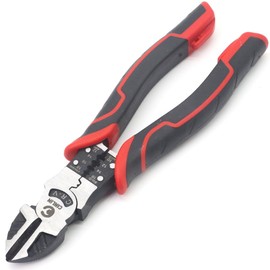CINLIN 3-in-1 Diagonal Cutting Pliers, 7.5" Multifunction Heavy Duty Side-Cutting/Stripping/Crinmping function, Wire Cutters with Ergonomic Handle for Electricians and Homes.CIN-DC1 Pliers