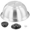KOHAND 4 PCS Burger Dome, 16 x 10 cm Stainless
