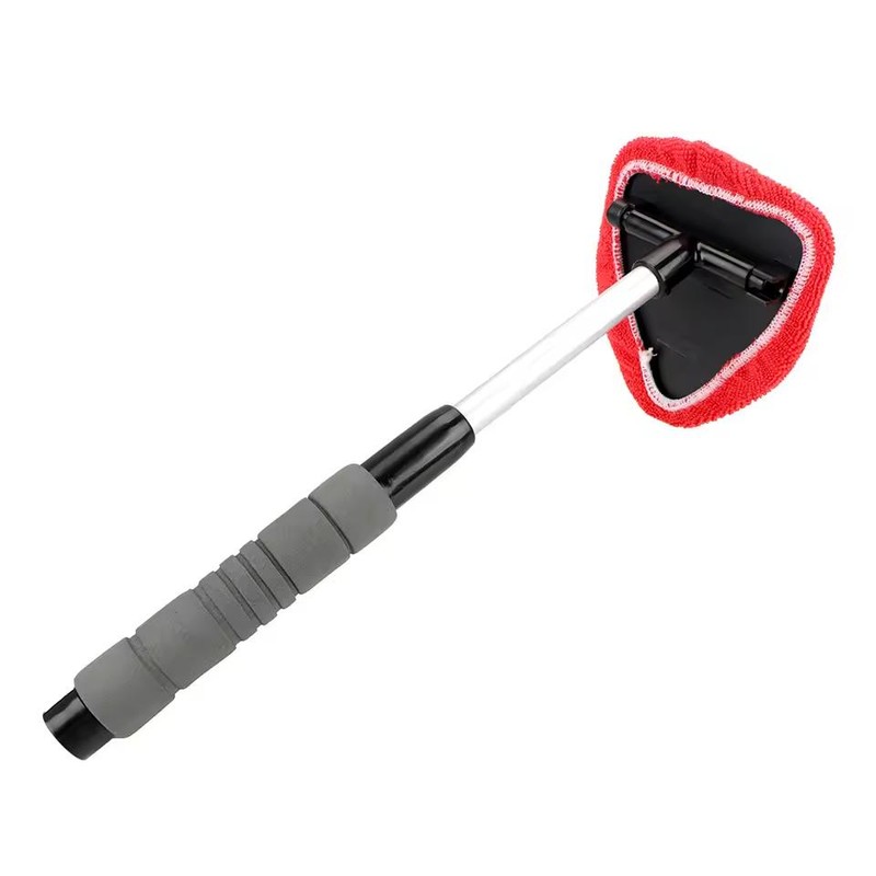 Telescopic Microfiber Windshield Cleaning Tool with Reusable Pad and Replacement