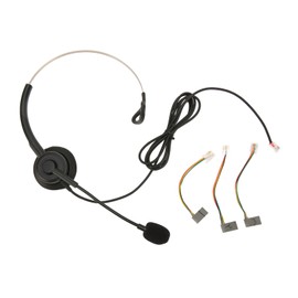 Telephone Headset Single Ear Professional Noise Canceling Adjustable Wired Phone Headset for Call Center Customer Service