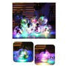 6Pcs Shining Christmas Balls with LED Light Pendants Refillable Ball