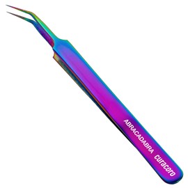 Curacoro Lash Tweezer - Professional & Precision Fiber Tip Grip Lash Tweezers for Eyelash Extensions, Multi Shapes & Purposes Tweezers for Volume, Isolation & Classic Lashes (Galaxy, Abracadabra)