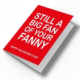 Big Fan Of Your F*nny/C*ck Valentines Day Card - Funny Rude Joke Cards Gifts Love Anniversary Husband Wife Boyfriend Girlfriend Fiance Couples Partner Romantic (F*nny Prime)