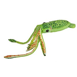 Wild Republic 23546 WR Print Squid Green Stuffed Animal, Plush Toy, Gifts for Kids