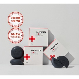 Lacto Pack D Plus D+29 Cream Care Skin Lactobacillus Premium Black Soap, 100g, 1 Piece / 락토팩 디플러스 D+29 크림케어 피부 유산균 프리미엄 블랙 비누, 100g, 1개입